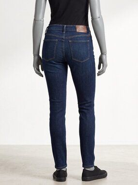 Lauren Ralph Lauren “Classic Straight” stretch blue dark wash 5 pocket jeans 2